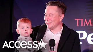 Elon Musk Brings Son X Æ A-12 To Time's 'Person of The Year' Event