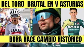 ISAAC DEL TORO BRUTAL CARRERA ETAPA 1 VUELTA A ASTURIAS 2024 RESUMEN  / BORA HACE CAMBIOS