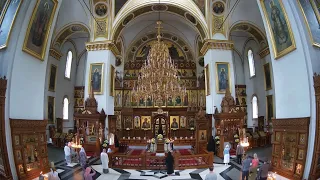 Богослужение 24 марта 2022 года, Свято-Успенская Святогорская лавра, г. Святогорск