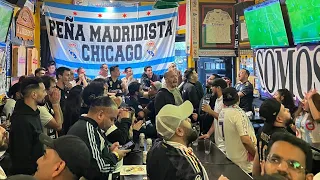 Man city - Real Madrid (quarterfinals) .Penalty kicks  Peña Madridista Chicago reactions.