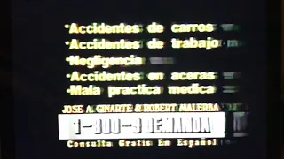 1-800-9 Demanda ad (1993, USA, Spanish) *READ DESC.*