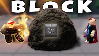 Which ULTIMATE MOVES can STONE GRAVE Block in The Strongest Battlegrounds