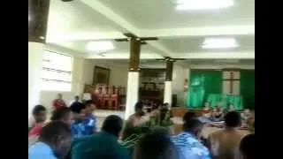 Fijian welcoming ceremony