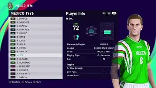 MEXICO 1996 - ATLANTA 1996 OLYMPIC GAMES - GROUP C - PES 2021 PS4