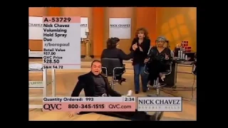 Nick Chavez falls on QVC