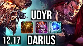 UDYR vs DARIUS (TOP) | 6/0/9, 68% winrate, Dominating | EUW Master | 12.17