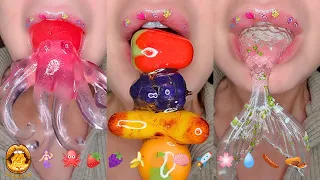 8 Minutes For Sleep Relax Satisfying ASMR Eating Emoji Food Challenge Mukbang