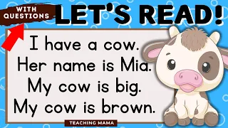 LET'S READ! | READING COMPREHENSION | ENGLISH READING PRACTICE |  Teaching Mama