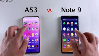 SAMSUNG A53 vs Note 9 | SPEED TEST