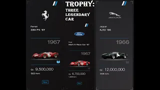 Gran Turismo 7/How to earn TROPHY: Three Legendary Car !