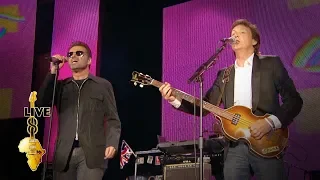 Paul McCartney / George Michael - Drive My Car (Live 8 2005)