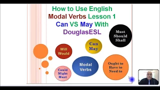 How to Use English Modal Verbs Lesson 1 Can VS May With DouglasESL