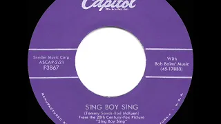 1958 HITS ARCHIVE: Sing Boy Sing - Tommy Sands