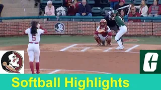 Charlotte vs #4 Florida State Softball Game Highlights, Feb 9 2024