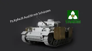 Pz.Kpfw.III Ausf.M mit Schürzen building (1/35 Takom)