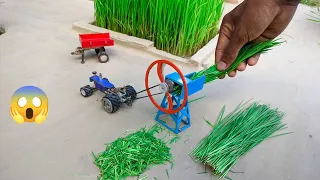 diy mini chaff cutter machine | diy mini tractor | Mini Creative