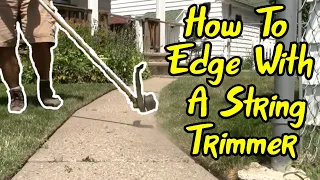 How To Edge With A String Trimmer Step by Step Tutorial