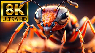 CLOSE-UP ANIMALS - 8K (60FPS) ULTRA HD - With Nature Sounds (Colorfully Dynamic)