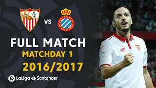 Sevilla FC vs RCD Espanyol (6-4) Matchday 1 2016/2017 - FULL MATCH