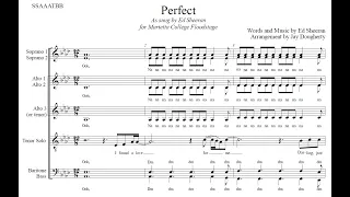 Perfect (Ed Sheeran) - SSAATTBB a cappella - Arranged by Jay Dougherty