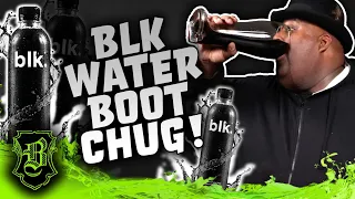 Big Black Man Does A BIG Blk Water Boot Chug!!