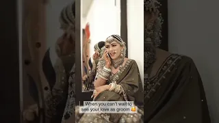 when the bride can't wait to see her groom 😌🤝 #wedding  #trending #new #couple #viral #funny #fun
