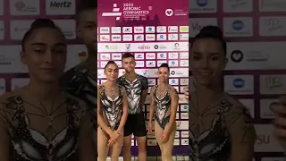 Interview:  Ukraine Trio Final  - 2022 Aerobic Gymnastics World Championship