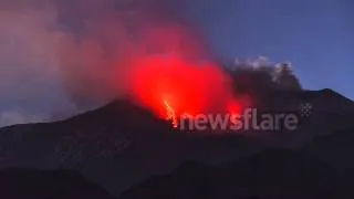Etna lavaflows Timelapse