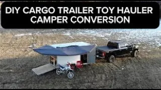 DIY Cargo Trailer Toy Hauler Camper Conversion