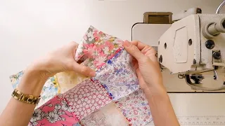 Sewing Projects For Scrap Fabric #40 | DIY Placemat | Great Bias Tape Point Sewing Trick