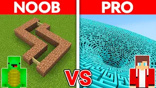 MIKEY vs JJ: NOOB vs PRO: BIGGEST MAZE HOUSE Build Challenge in Minecraft (Maizen)