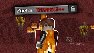 Minecraft'ı İmkansız Zorlukta Bitirdim!?