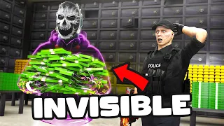 He Was INVISIBLE Robbing Banks In GTA5 RolePlay
