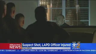 Suspect Shot, LAPD Officer Injured In Pacoima