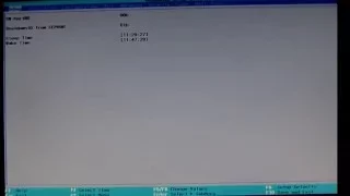 Секретное меню UEFI BIOS от InsydeH20 (возможно это был глюк именно этой модели)