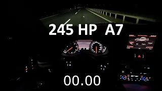 2014 Audi A7 Sportback 3.0 TDI Quattro 245HP 0-100 km/h Acceleration