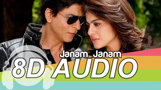 Janam Janam 8D Audio Song 🎧 - Dilwale | Shah Rukh Khan | Kajol | Arijit Singh | Bass Boosted