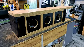 You Can Make It Yourself! Column Loudspeaker Made of Furniture Board