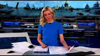 Окончание трансляции парада ко "Дню военно-морского флота" (Первый канал, 25.07.21)