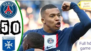 PSG vs Auxerre 5-0 - Extended Highlights & All Goals 2022   #PSG #Auxerre #Messi #Mbappe #Neymar