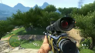 Farcry 3 - Outpost 23 (Rust Yard), Undetected, Sniper Only #gaming #viral