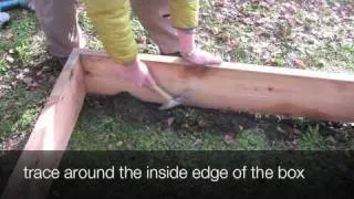 How to build a raised vegetable bed on a hillside