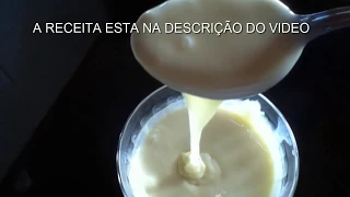 LEITE CONDENSADO ECONÔMICO COM 3 INGREDIENTES