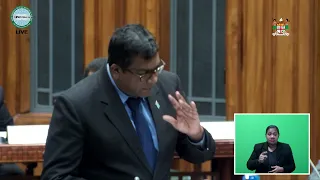 Fijian Minister for Agriculture updates Parliament on drainage works