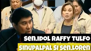 DOLE hearing, Senator Idol Raffy Tulfo sinupal na naman si Sen.Loren Legarda.