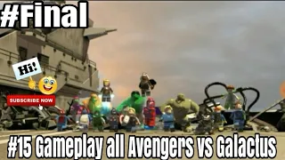 Lego marvel super heroes : Final All avengers marvel Vs galactus