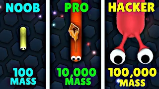 NOOB vs PRO vs HACKER in Slither.io #1