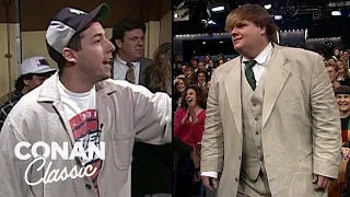 Adam Sandler & Chris Farley's Lovers' Quarrel | Late Night with Conan O’Brien