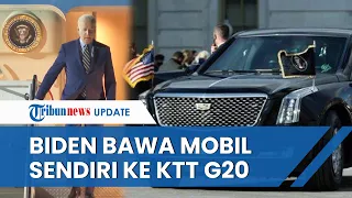 Detik-detik Kedatangan Presiden Amerika Serikat Joe Biden di Bali untuk G20, Bawa Mobil The Beast
