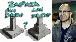 ¿Es necesario el dado en la construcción de zapatas?